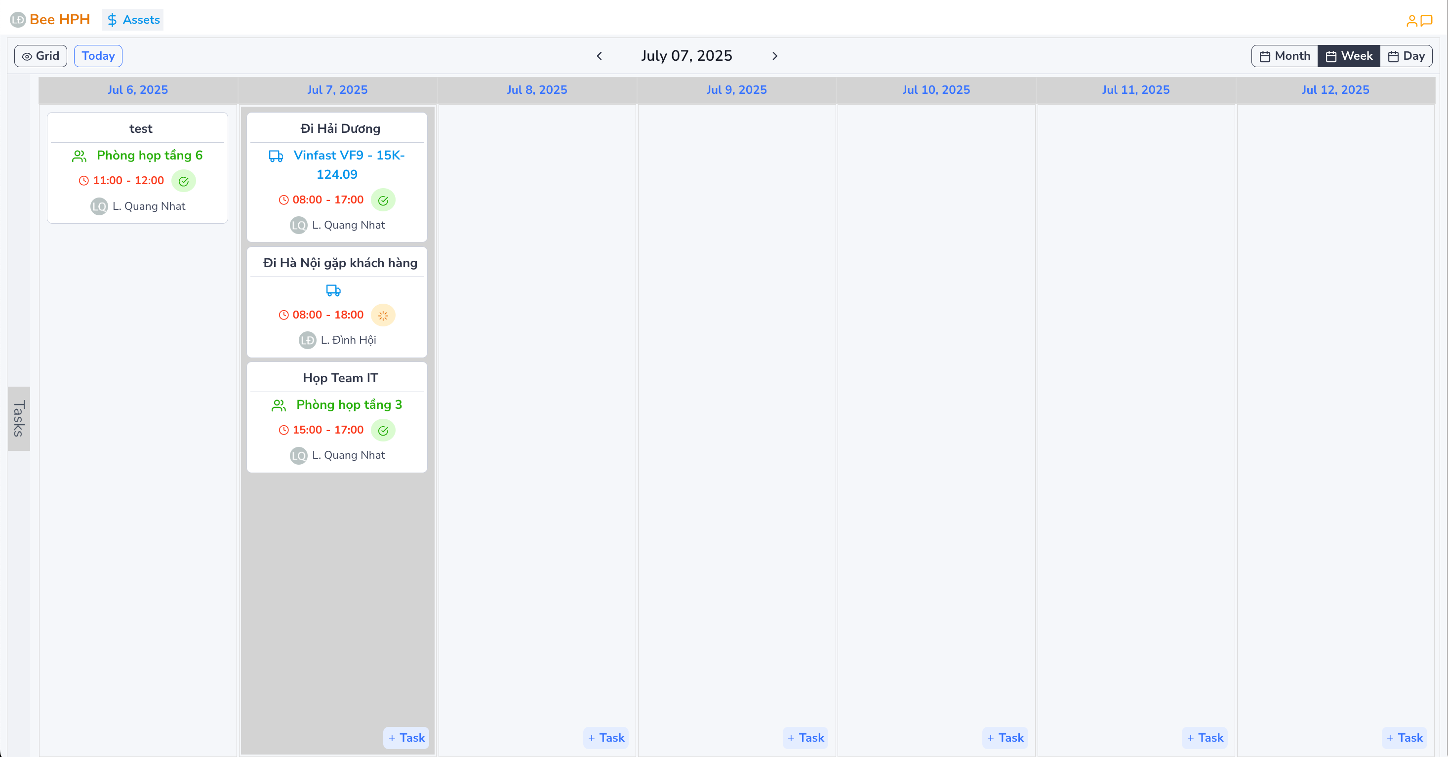 Placeholder for Car/Meeting Schedule
